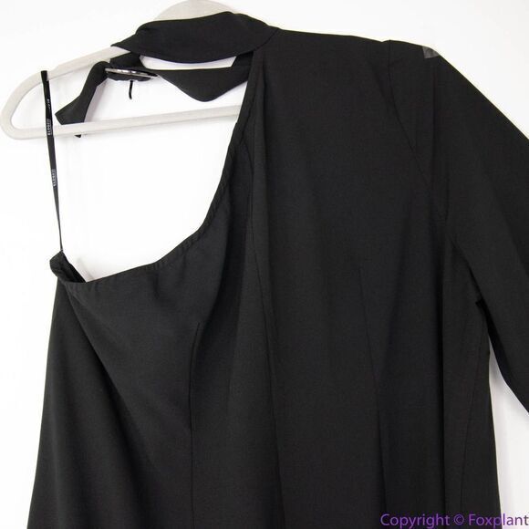 NEW Eloquii Black One Shoulder Dress with Buckle Detail, 18‎ - Picture 8 of 16